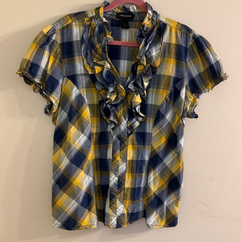 Fall Plaid Blouse sz 20